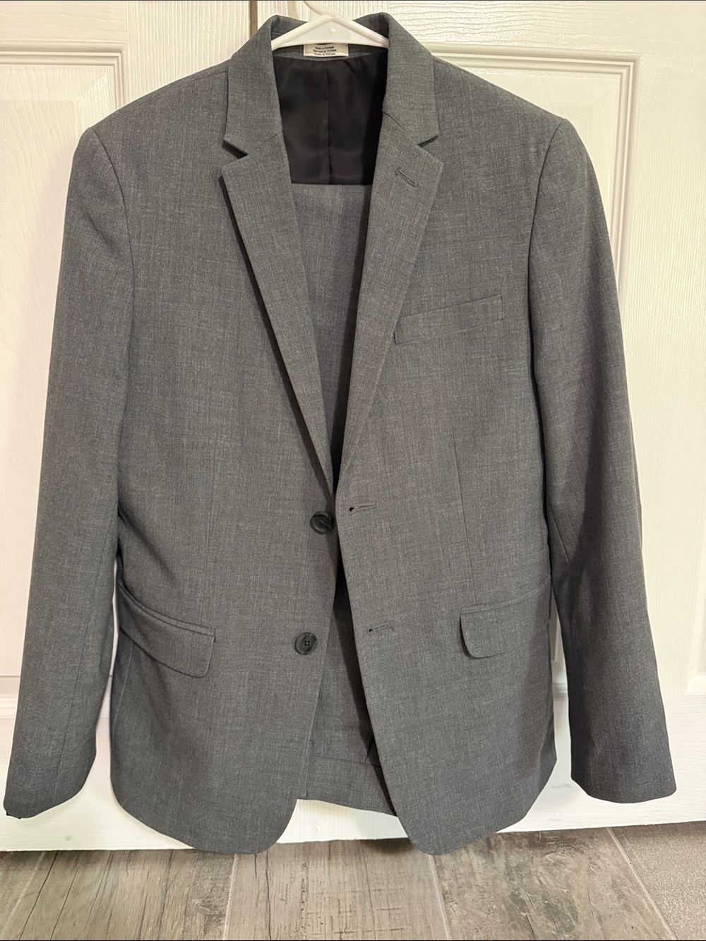 Calvin Klein Charcoal Gray Two-Button Boys Suit size 14